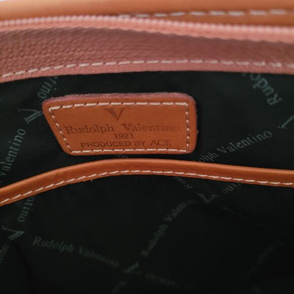 Rudolph Valentino Bag Clutch Wristlet Vintage Zip Italian Black Brown Leather - Picture 8 of 11